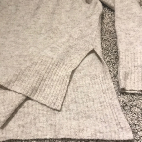 Cream long sleeve sweater with crew neck - Picture 2 of 3